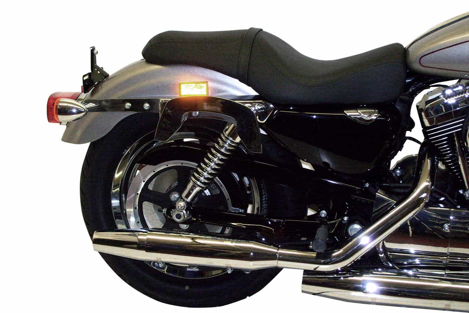 C-Bow Seitenträger chrom für Harley-Davidson Sportster 883 Roadster/Iron 883/Super Low/ 1200 Custom/Forty-Eight/Seventy-Two/ 883 Custom (-2020)