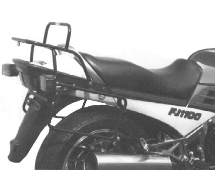 Komplettträgerset (Seitenkofferträger und Rohrgepäckbrücke Topcaseträger) schwarz für Yamaha FJ 1100 (1984-1985)