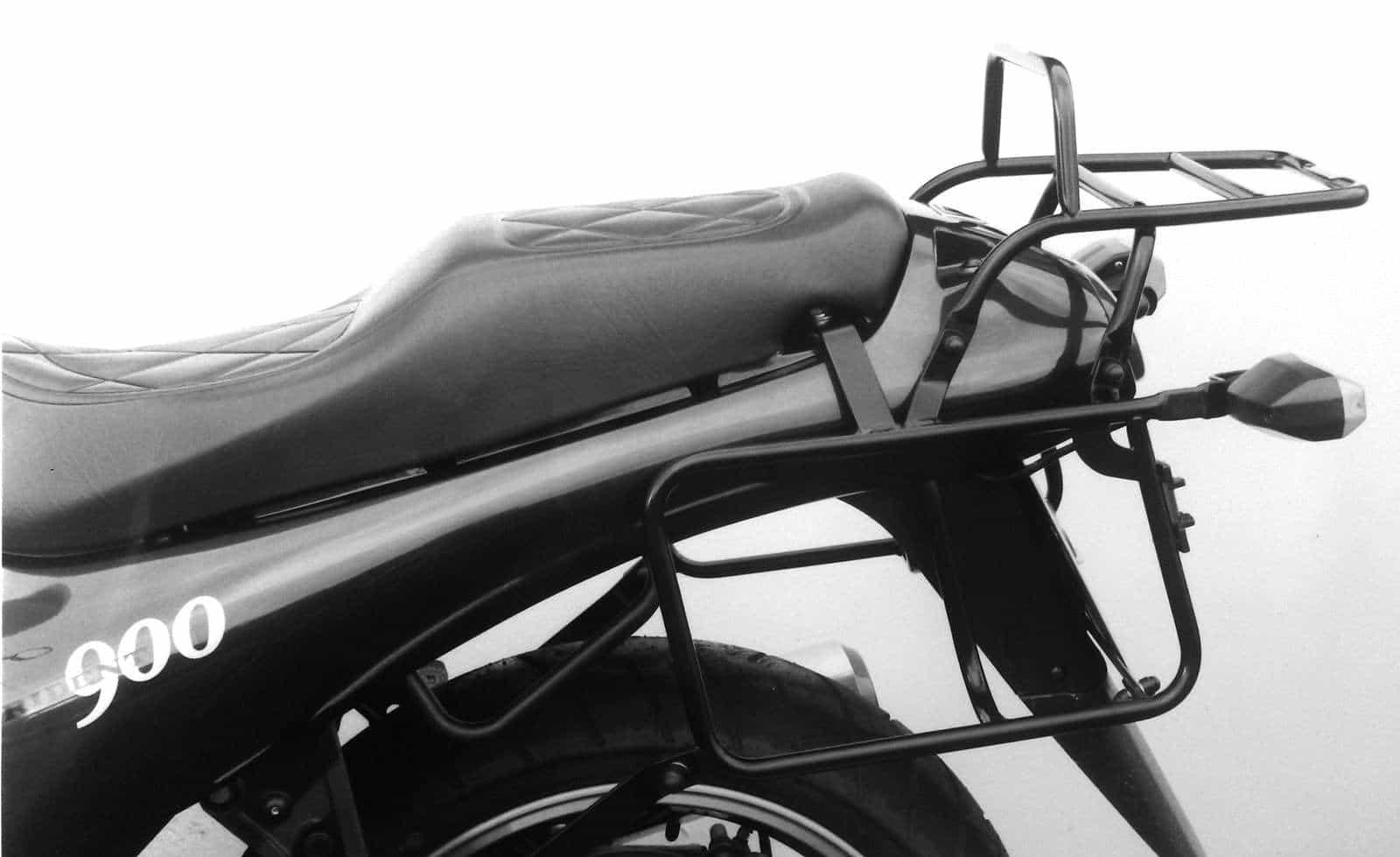 Complete carrier set (side- and topcase carrier) black for Triumph Trident 750/900/Sprint (1992-1998)