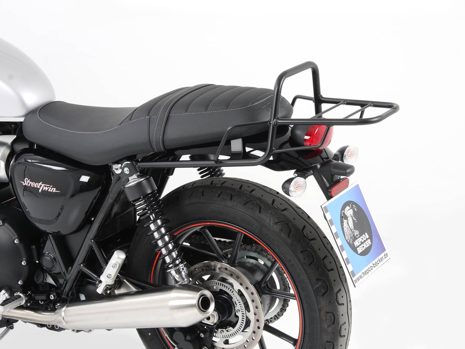 Black BY HEPCO AND BECKER Triumph Street Twin C-Bow Sidecarrier 2016-18