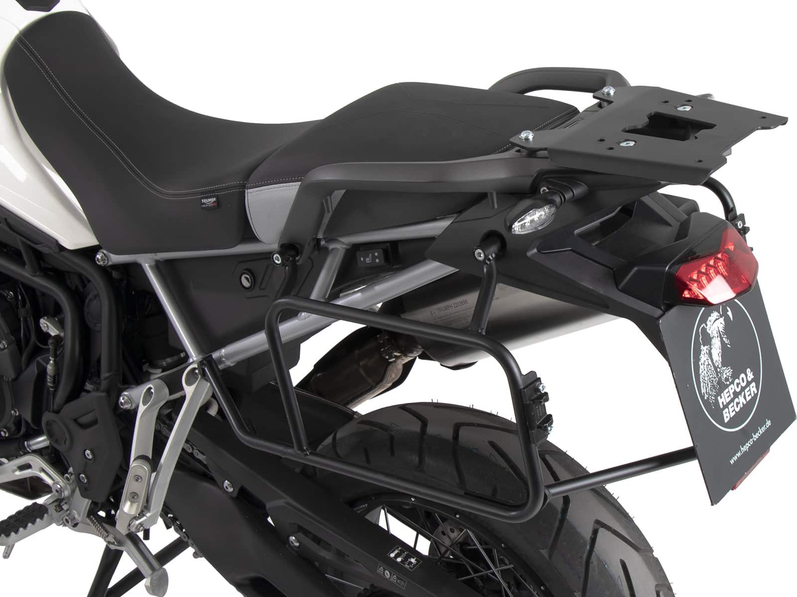 Sidecarrier permanent mounted black for Triumph Tiger 850 Sport (2021-)