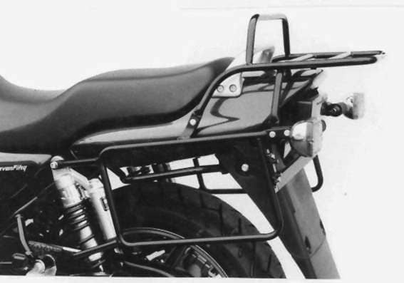 Komplettträgerset (Seitenkofferträger und Rohrgepäckbrücke Topcaseträger) schwarz für Honda CB 750 F sevenfifty (1992-2003)