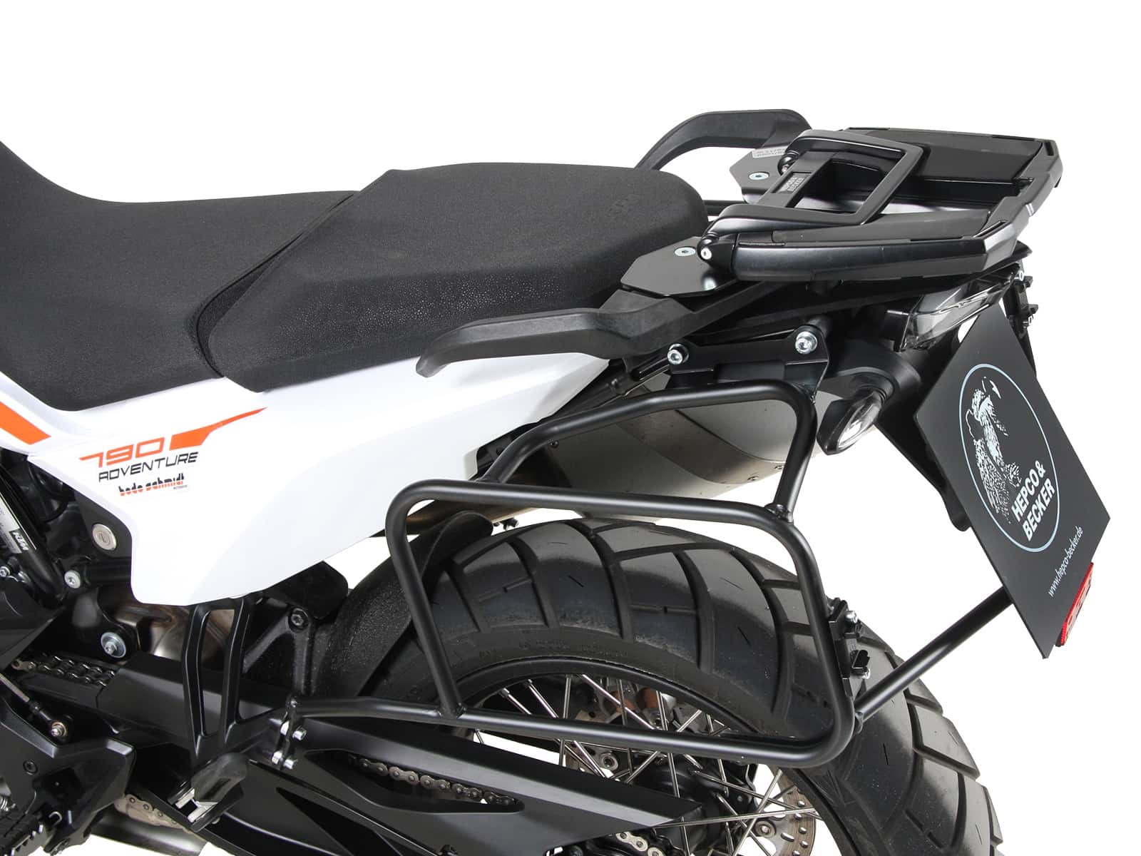 Sidecarrier permanent mounted black for KTM 790 Adventure/R (2019-)