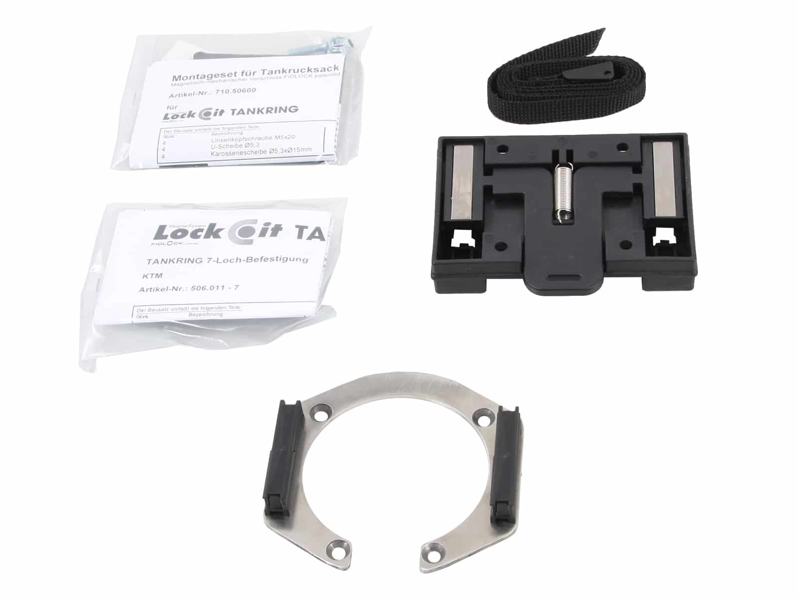 Hepco Becker Lock-it Tank Ring Sportrack Complete Kit