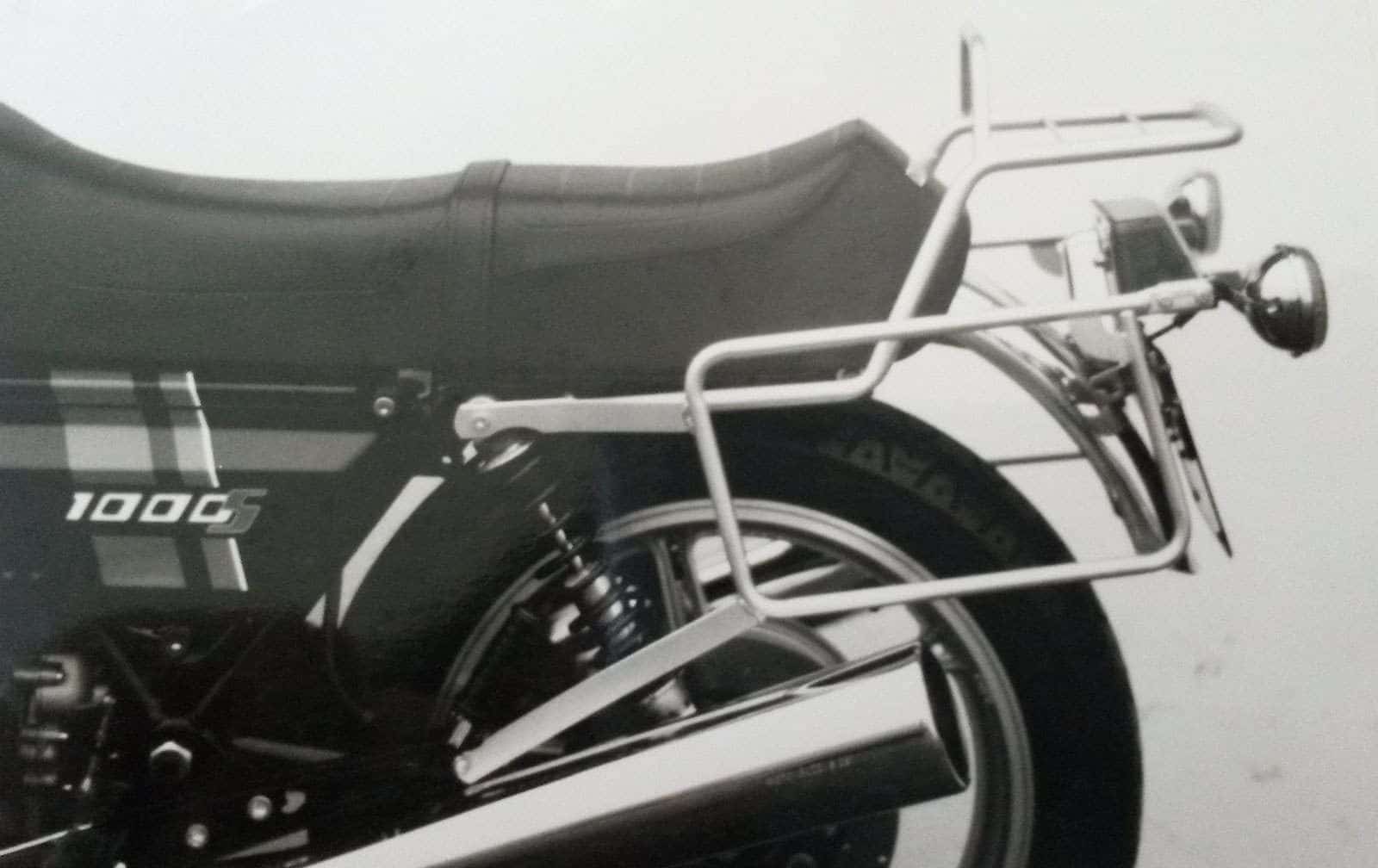Komplettträgerset (Seitenkofferträger und Rohrgepäckbrücke Topcaseträger) chrom für Moto Guzzi Le Mans 1000 S
