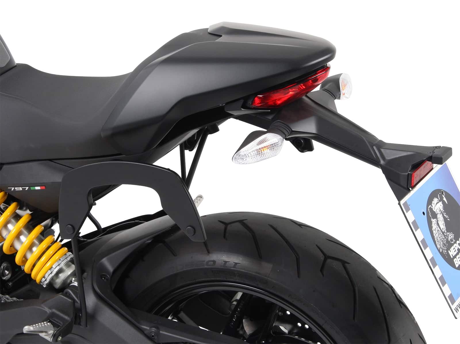 C-Bow Seitenträger schwarz für Ducati Monster 797 (2017-)