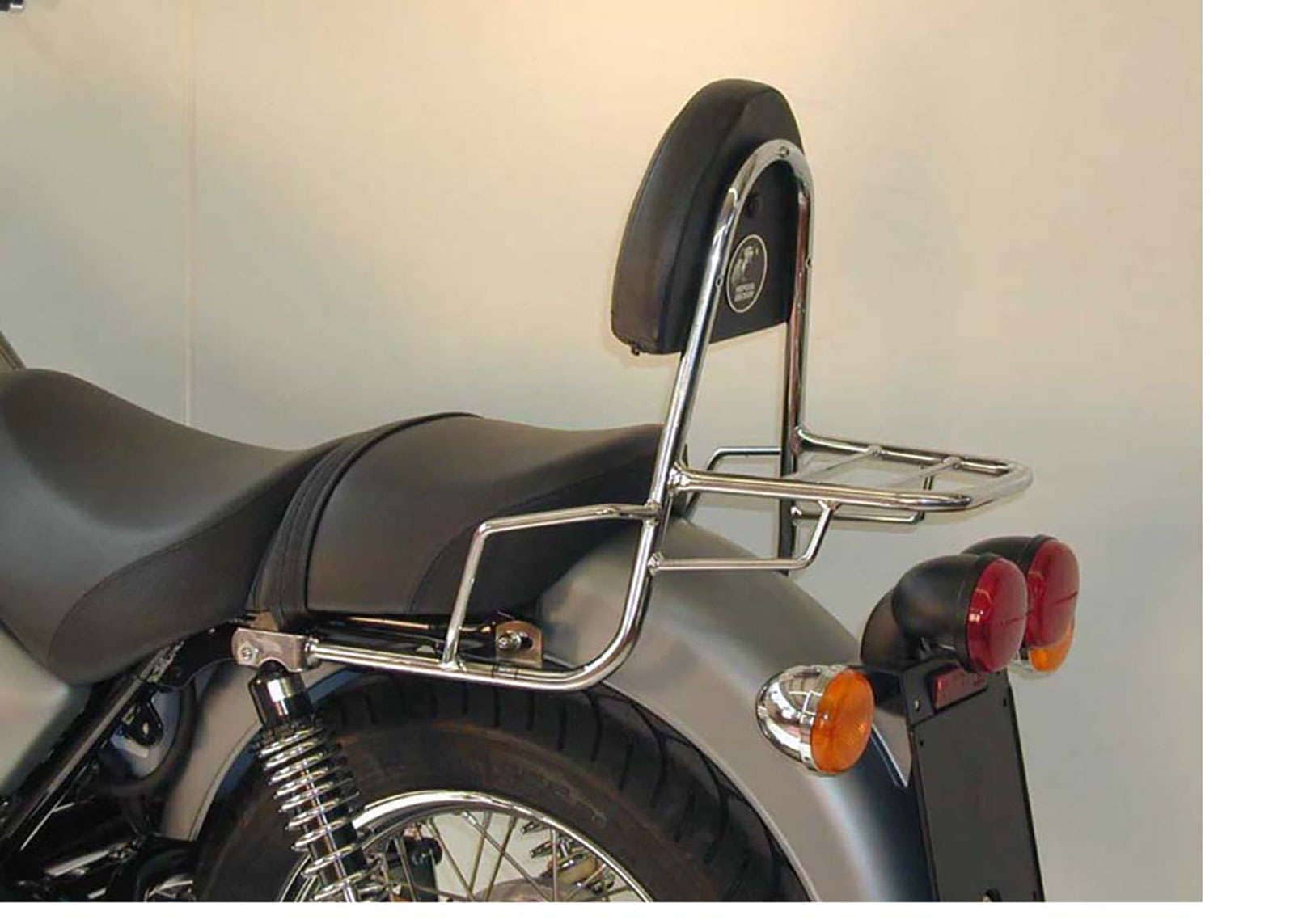 Sissybar mit Gepäckträger chrom für Moto Guzzi California Stone (2001-2005)