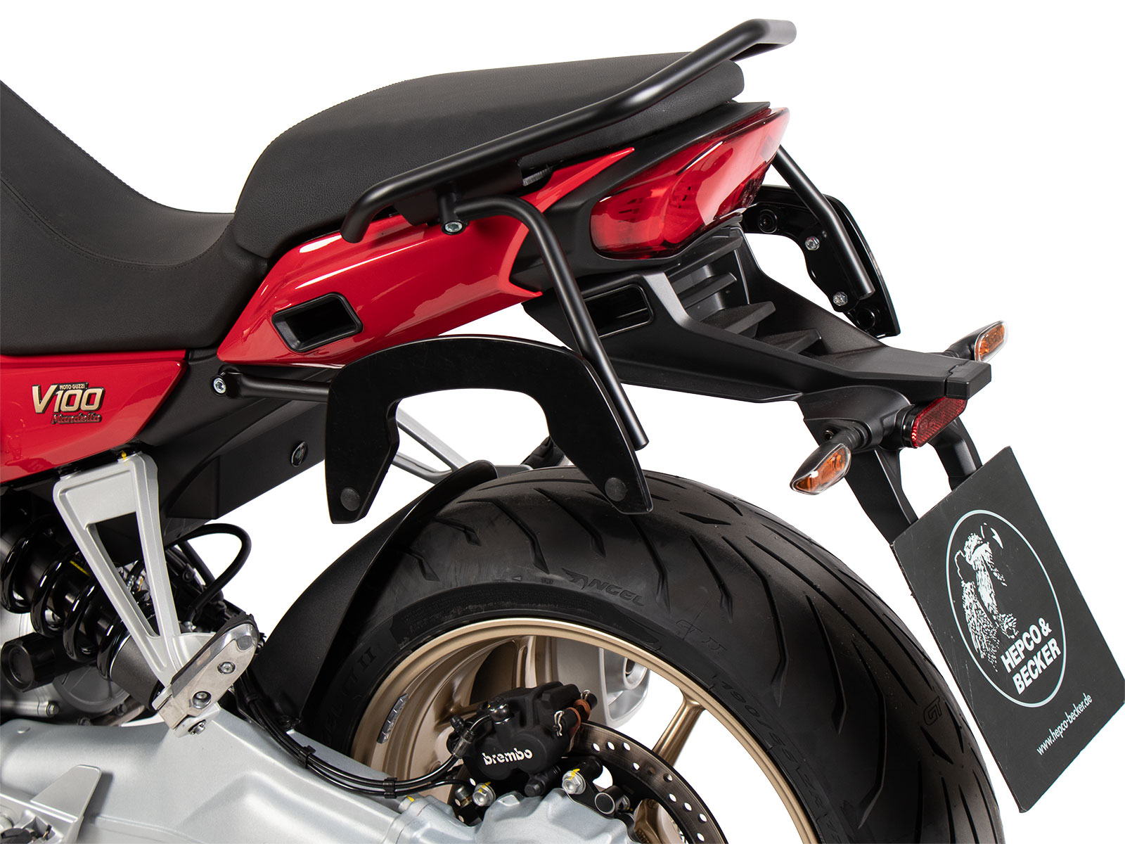 C-Bow Seitenträger schwarz für Moto Guzzi V100 Mandello / S (2022-)