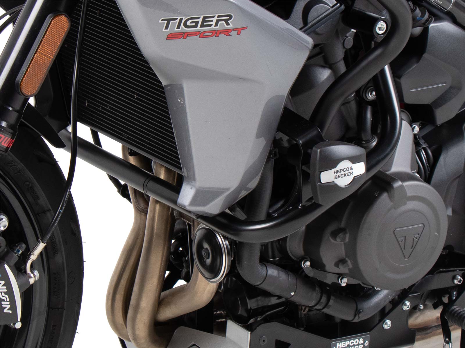 Engine protection bar black incl. protection pads for Triumph Tiger Sport 660 (2022-)