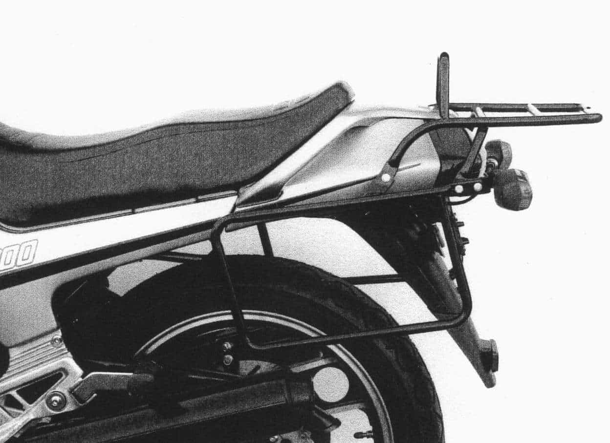 Komplettträgerset (Seitenkofferträger und Rohrgepäckbrücke Topcaseträger) schwarz für Yamaha XJ 600 (1984-1985)