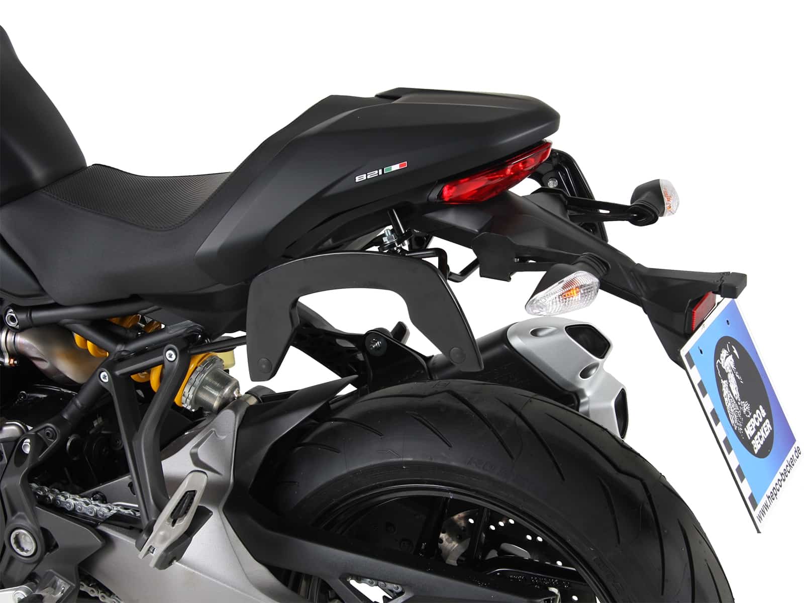 C-Bow Seitenträger schwarz für Ducati Monster 821 (2018-2020)