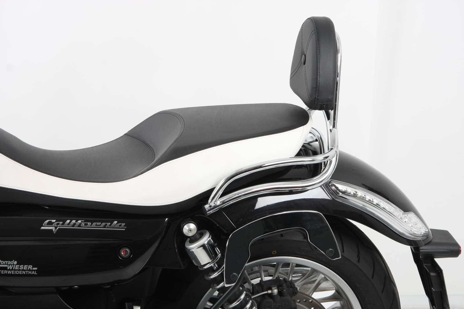 Sissybar ohne Gepäckträger chrom für Moto Guzzi California 1400 Custom/Touring/Audace/Eldorado (2013-2016)