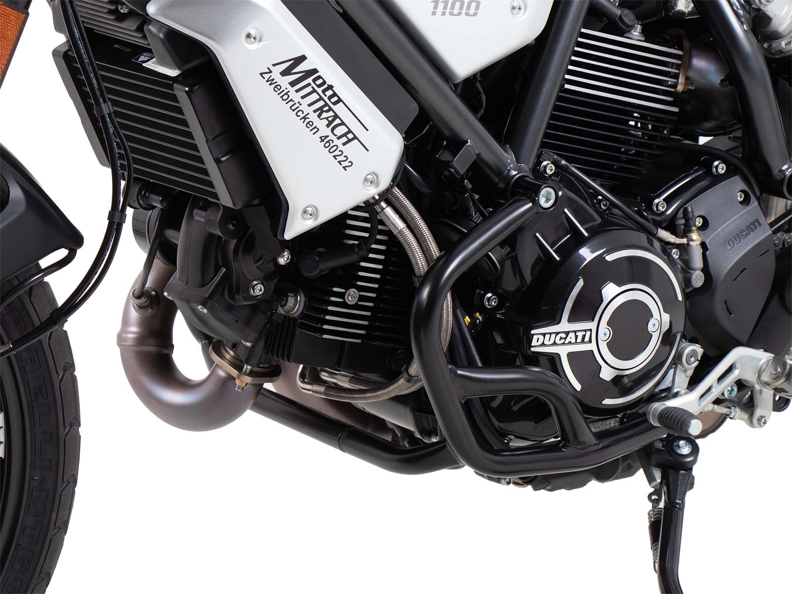 Motorschutzbügel schwarz für Ducati Scrambler 1100 Dark Pro/Pro/Sport Pro (2021-)
