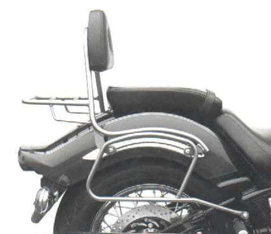 Rohr-Ledertaschenhalter chrom für Yamaha XVS 1100 Drag Star (1999-2002)