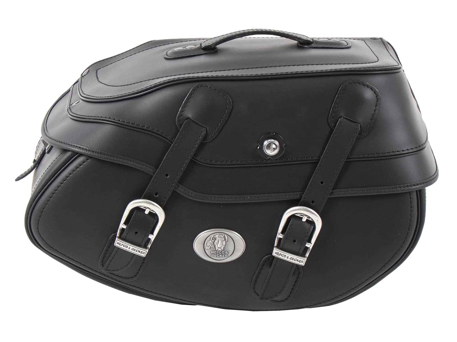 Leather single bag Buffalo Big black right for C-Bow holder | 620249 00 01