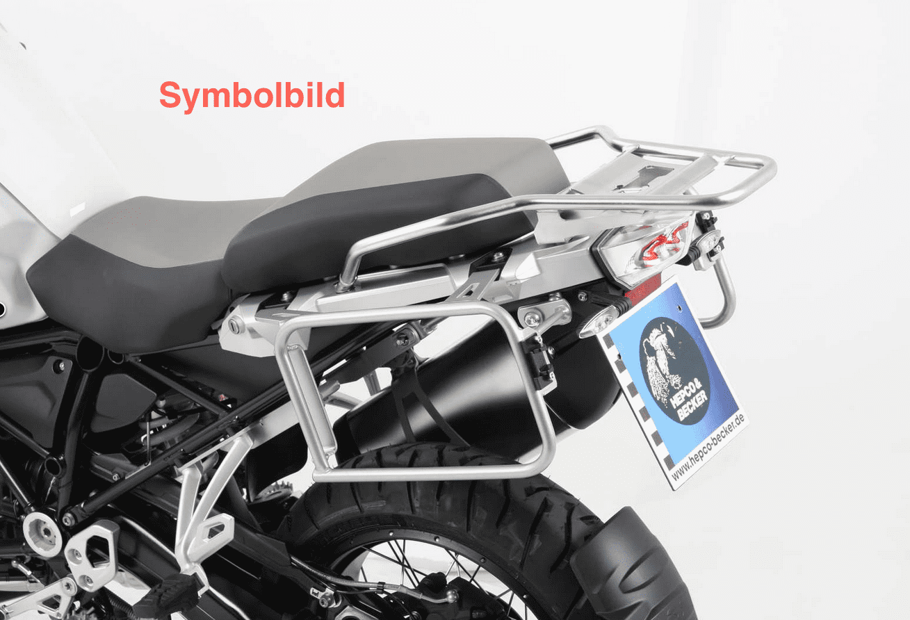 BMW R1200GS Adven ab Bj 2014 Alurack topcase carrier Black BY HEPCO AND BECKER 