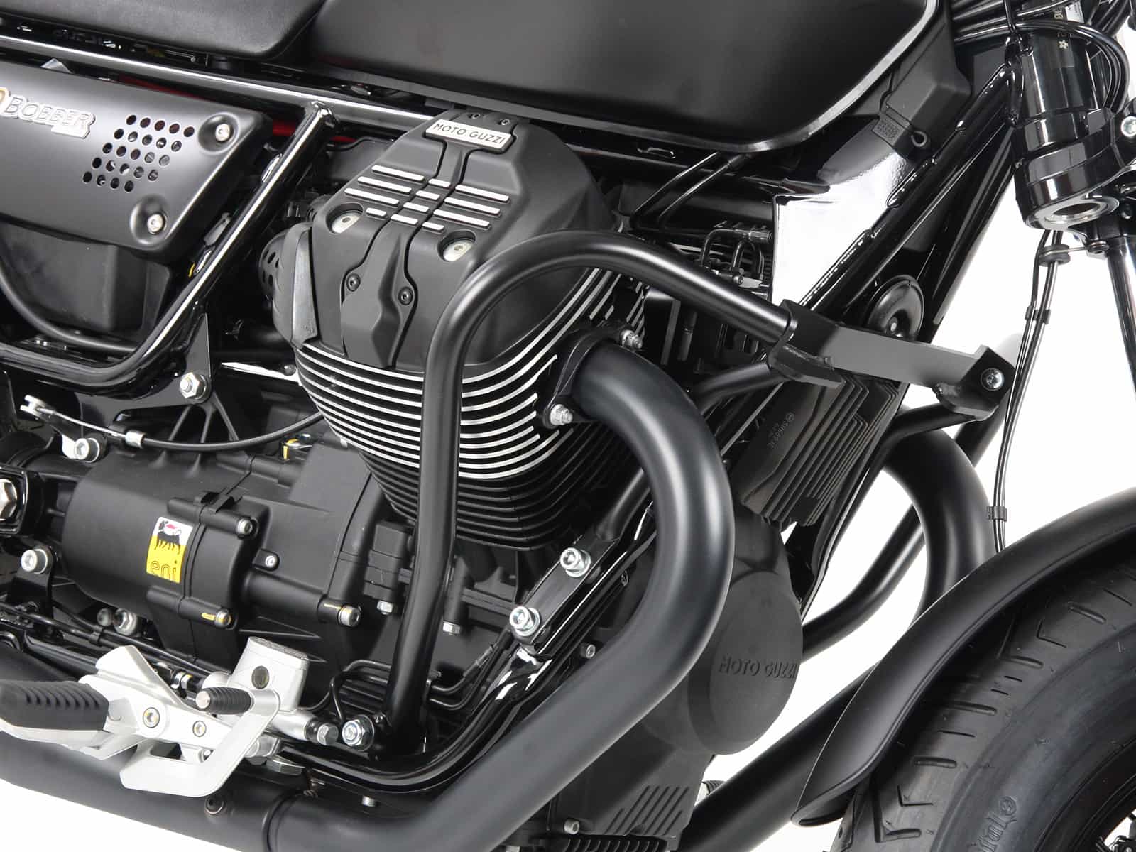 Motorschutzbügel schwarz für Moto Guzzi V 9 Bobber/Sport (2016-2020)