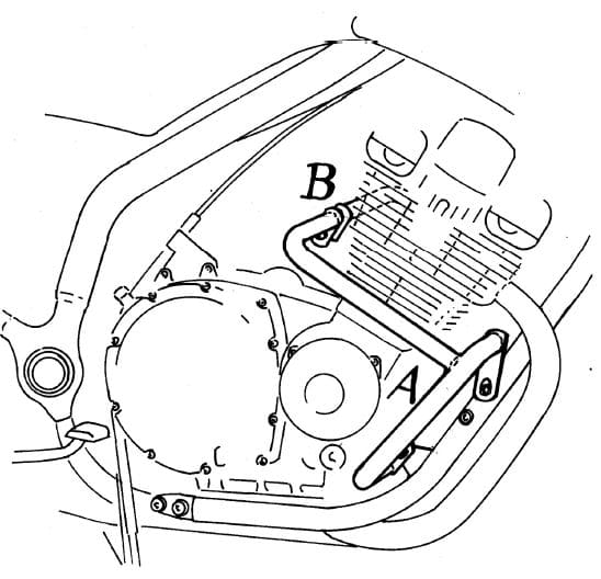Motorschutzbügel chrom für Yamaha XJ 900 S Diversion (1994-2003)