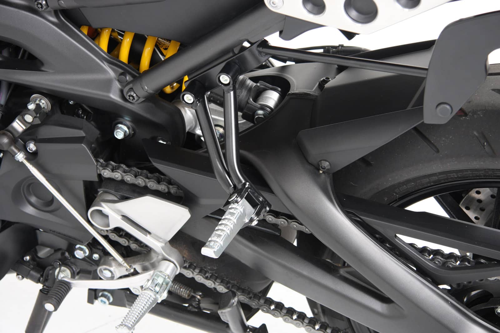 Soziusfußrasten-Tieferlegungssatz anthrazit für Yamaha XSR 900 (2016-2021)