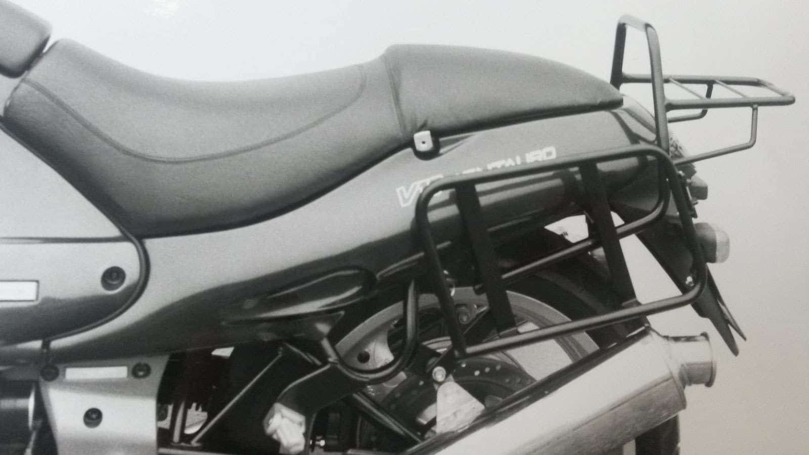 Seitenkofferträger festverschraubt schwarz für Moto Guzzi V 10 Centauro/GT/Sport (1996-2001)