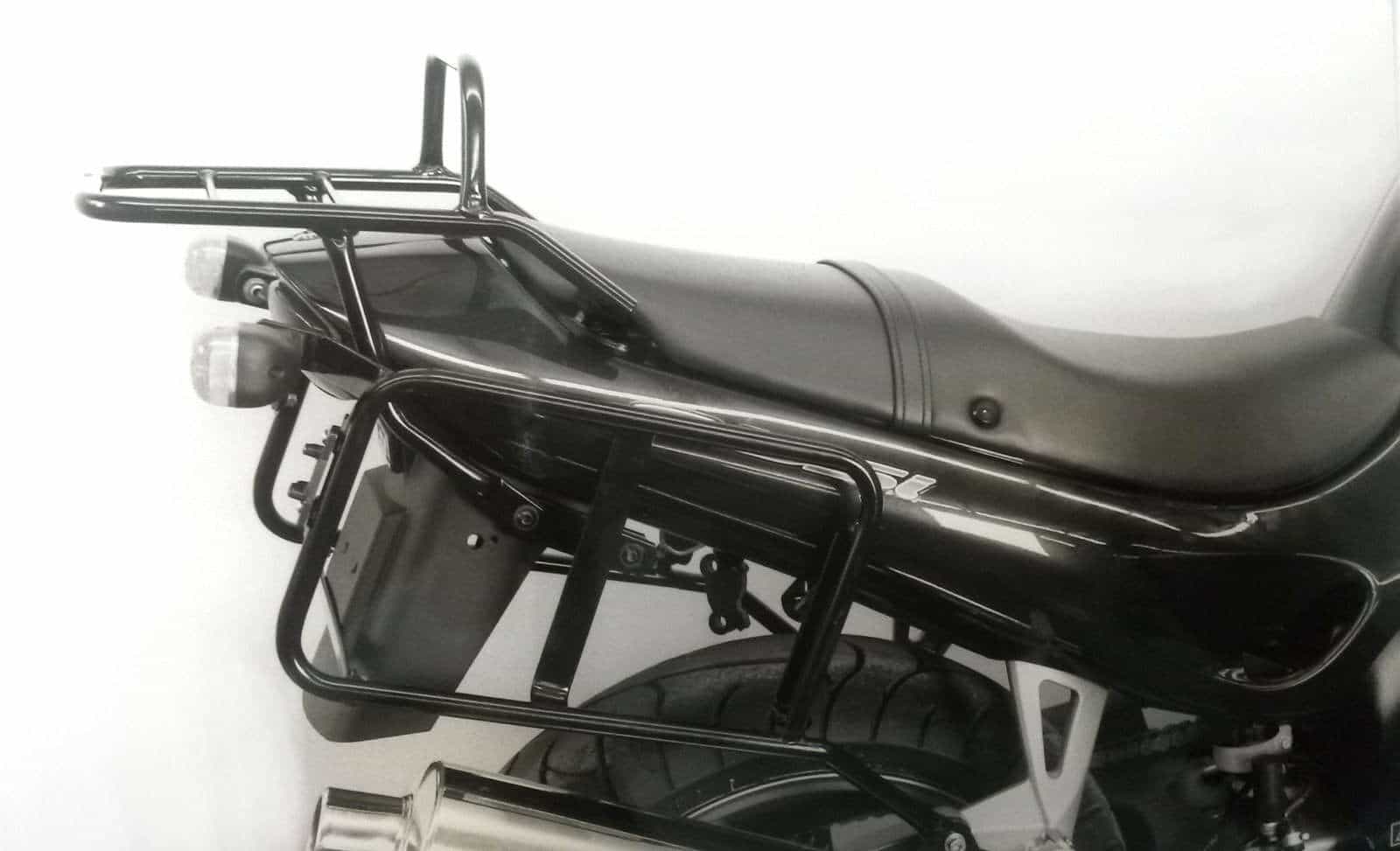 Seitenkofferträger festverschraubt für Doppelarmschwinge schwarz für Triumph Sprint RS (2000-2001)