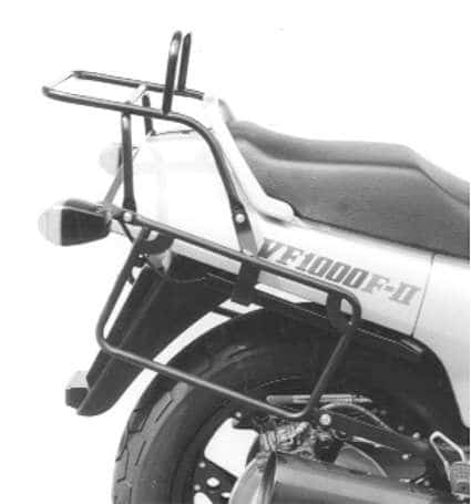 Komplettträgerset (Seitenkofferträger und Rohrgepäckbrücke Topcaseträger) schwarz für Honda VF 1000 F (1985-1987)