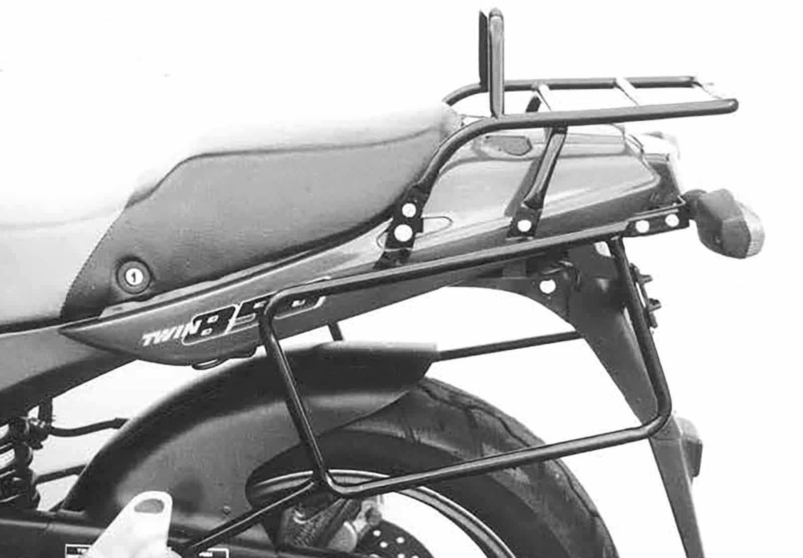 Komplettträgerset (Seitenkofferträger und Rohrgepäckbrücke Topcaseträger) schwarz für Yamaha TDM 850 (1991-1995)
