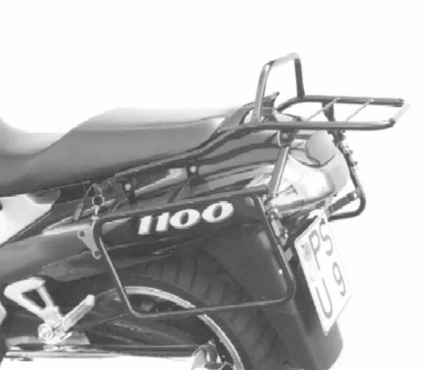 Sidecarrier permanent mounted black for Kawasaki ZZ-R 1100 (1993-2001)