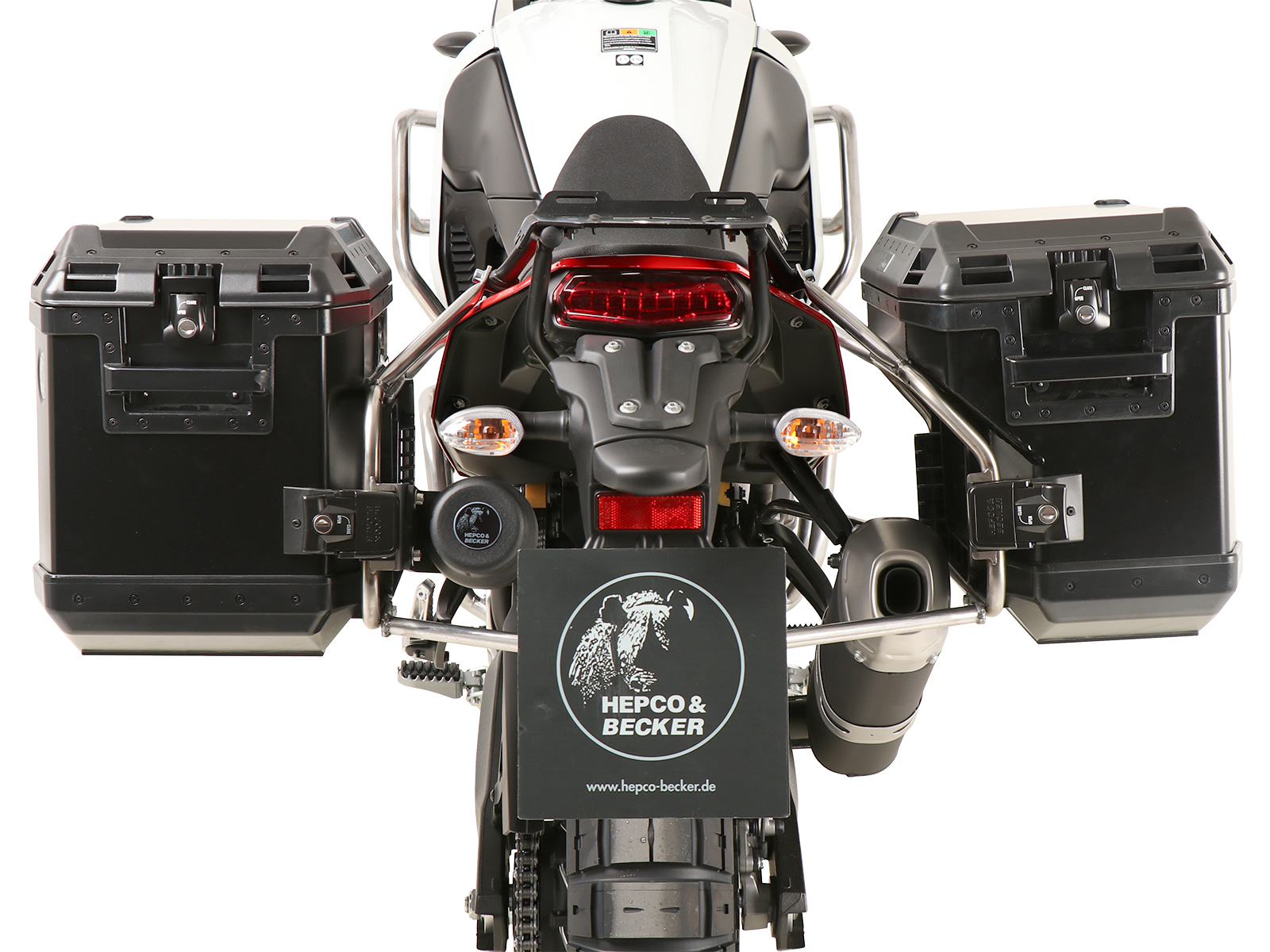 Kofferträgerset Cutout schwarz inkl. Xplorer Cutout Kofferset für Yamaha Ténéré 700 World Raid (2022-)