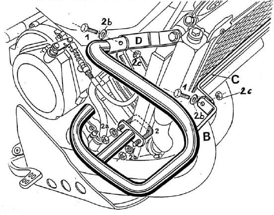 Motorschutzbügel weiß für Yamaha XTZ 750 Super Ténéré (1989-1997)