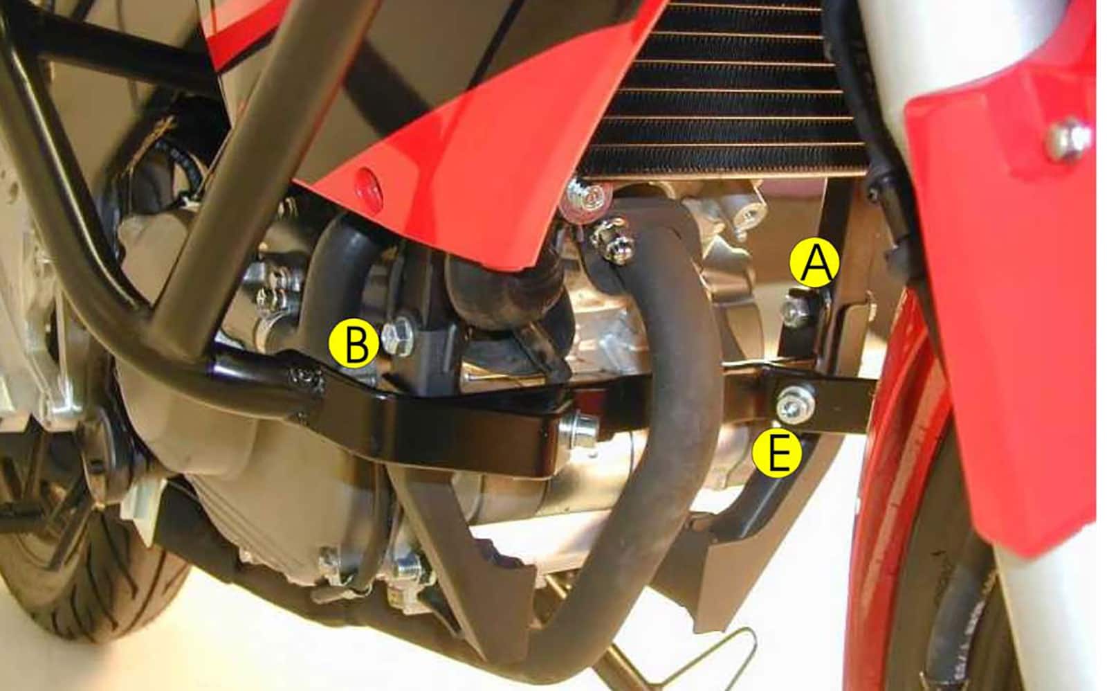 Motorschutzbügel schwarz für Honda CBR 125 R (2007-2010)