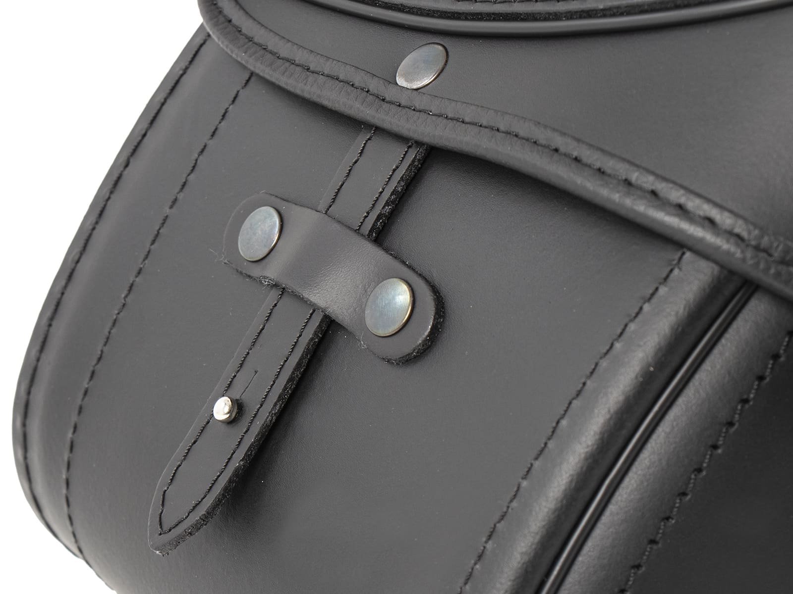 Leather single bag Buffalo black right for C-Bow holder