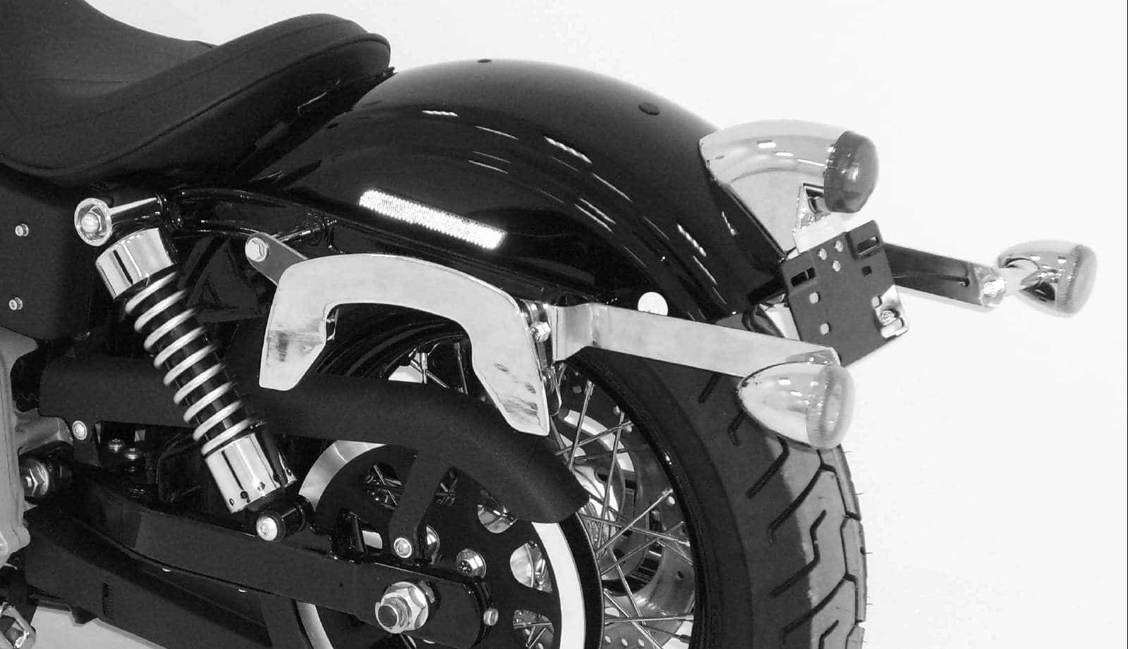 C-Bow Seitenträger chrom für Harley-Davidson FXDB Dyna Street Bob / FXDC Super Glide / Low Rider