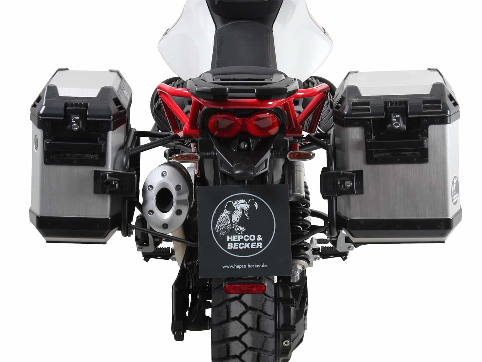 Saddlebag support Moto-Guzzi V85TT Satin Black
