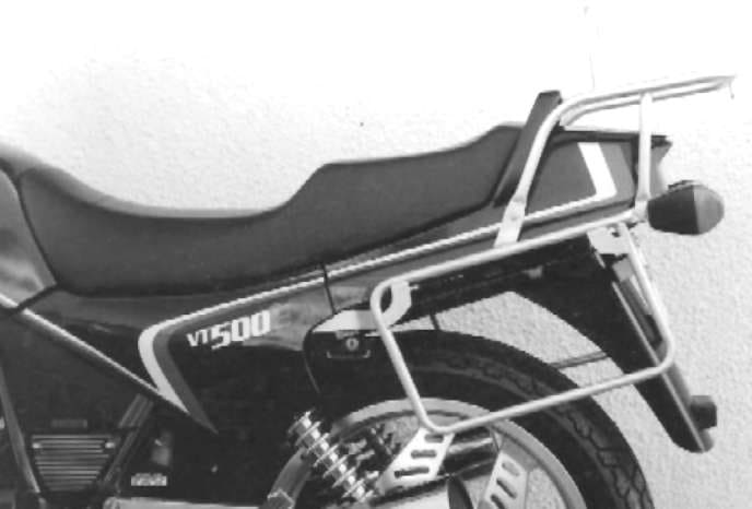 Komplettträgerset (Seitenkofferträger und Rohrgepäckbrücke Topcaseträger) chrom für Honda VT 500 E (1983-1988)