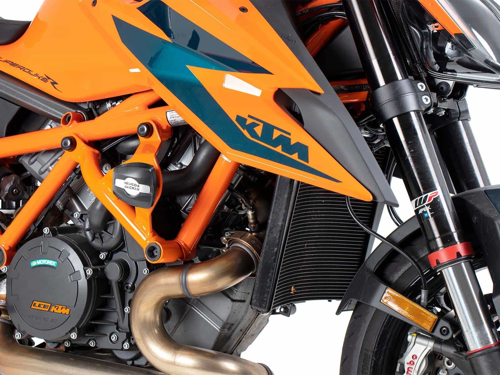 Motorschutzbügel inkl. Protectionpad orange für KTM 1290 Super Duke R (2020-)
