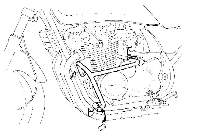 Motorschutzbügel chrom für Kawasaki Zephyr 750 (1991-1999)