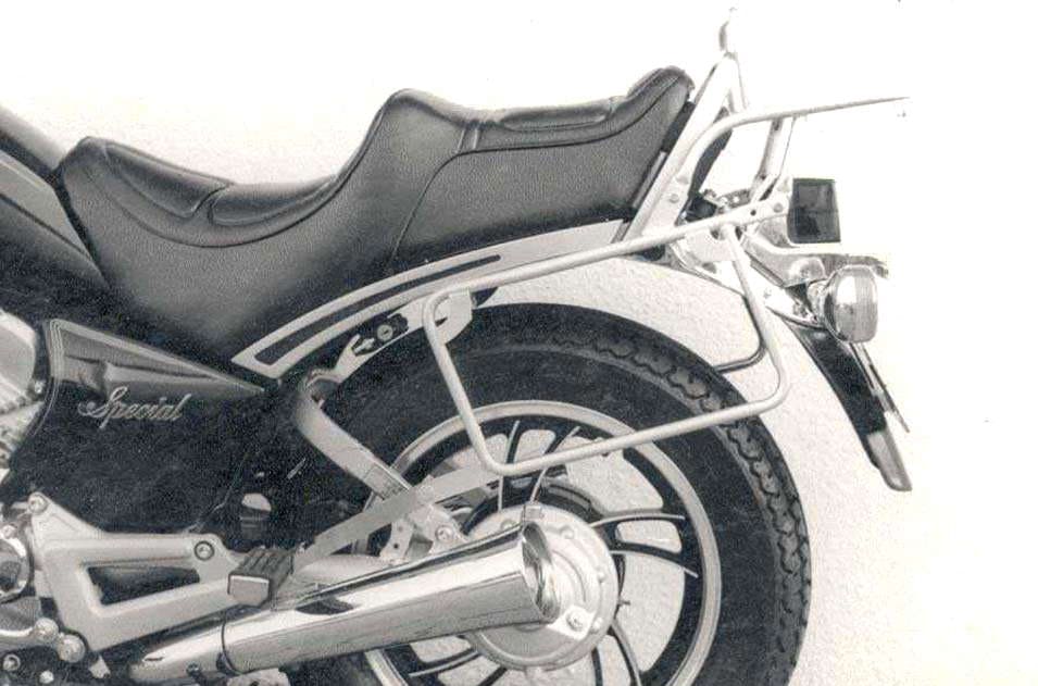 Komplettträgerset (Seitenkofferträger und Rohrgepäckbrücke Topcaseträger) chrom für Yamaha XV 500 SE (1983-1987)